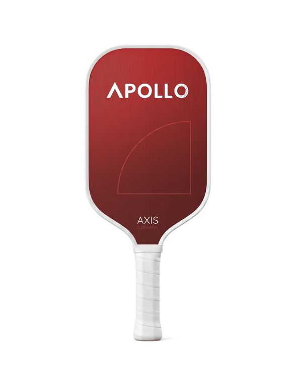 APOLLO AMPED PRO AIR epic MIDWEIGHT USA APOLLO.COM red pickleball paddle with white grip