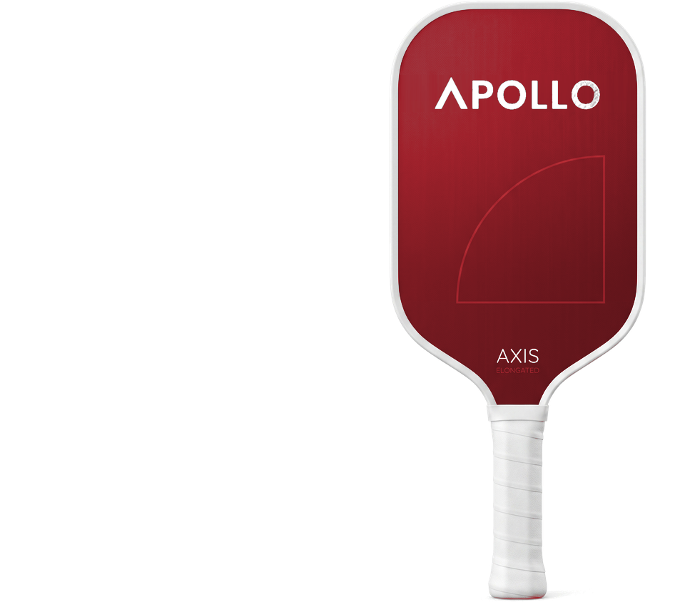 Apollo Labs Project Pulse Elongated 16mm pickleball paddle face detail.
