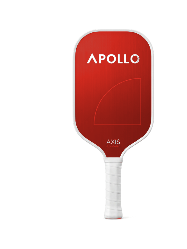 APOLLO LABS PROJECT 007 EPIC 10MM USA PICKLEBALL APPROVED — black face, red throat, white grip