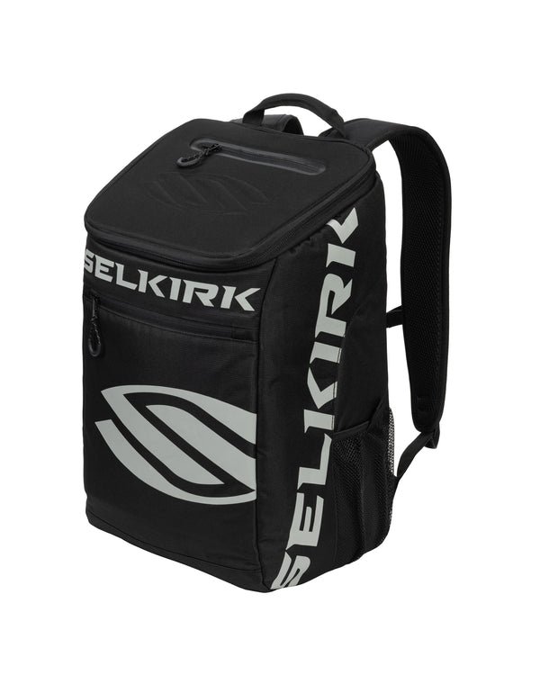 Apollo Sport Core Line Team Bag, black pickleball backpack with logo.
